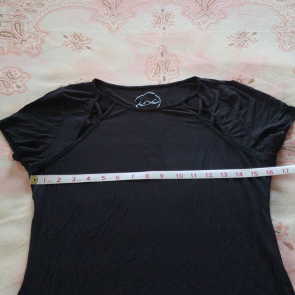 inc International Concepts Black Tee - Picture 4 of 7